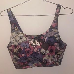 Floral Nike sports bra